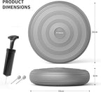 Inflated Wobble Cushion,Circular Non-slip Texture for Comfortable Sitting,Extra Thick Dyna Disc with Pump for Core Strength,Wiggle Seat to Improve Posture,Fitness,660lb Load Capacity