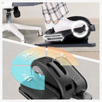 Under Desk Elliptical Machine, Portable Elliptical Ellipse Leg Exerciser for Seniors Quiet Electric Foot Pedal Exerciser for Home with Remote Control