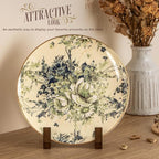 ANBOXIT Plate Display Stand, 3 Pack 8 Inch Plate Holder for Displaying, Decorative Picture Frame Dish Photo Plaque Platter Wood Stand