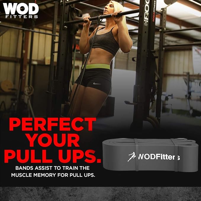 WODFitters Pro Series Pull-Up Assistance Bands – Premium Resistance Loop Bands for Assisted Pull Ups, Muscle Ups, Strength Training & Mobility – Durable Bands for Functional Fitness