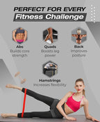 Bingwaah Mini Loop Resistance Bands – Fabric & Elastic Sets Exercise Bands for Strength Training - Rehab, Yoga, Pilates & Home Workout Equipment