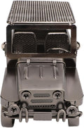 GLOGLOW Classic Metal Car Model Toy, Handcrafted Iron Ornament Vintage Car Figurine for Home Decor, Intricate Design, 8.66 X 3.74 Inches for Collectors (Silver)
