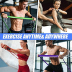 WHATAFIT Resistance Bands,Pull Up Assist Bands Set with Handles, Exercise & Workout Bands with Door Anchor for Men & Women – Home Fitness Equipment for Strength Training, Stretching