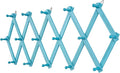 Beachy Coastal Wall Rack with 16 Hanging Hooks, Beach Decorations for Home, Nautical Style Wall Mounted Wood Coat Rack(Rustic Blue)