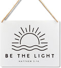Lacosu Wall Pediments Bible Verses Wall Decor,Be The Light Sign,Matthew 5 14 Wall Decor Sign,Christian Wall Decor,Matthew 5 14 Gift,Christian Decor,Christian Gifts,10x8 Inches