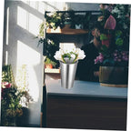 Levemolo Round Shape Metal Umbrella Holder Leakproof Design Compact Umbrella Stand for Home