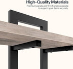 HOOBRO Floating Shelves, 15 Inch Wall Shelf Set of 3, Wall Mounted Storage Shelves 2-Tier, Hanging Bathroom Shelves, for Living Room, Bedroom, Bathroom, Kitchen, Greige and Black BG32BJP301