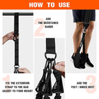 Pull Up Assistance Bands, Pull Up Bar Resistance Bands, Pull Up Bands for Enhanced Strength Training, Muscle Training, 3 Heavy-Duty Adjustable Pull Up Assist Strap & Comfortable Foot Strap