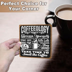 Funny Coffee Bar Accessories - Table Decorations & Desk Shelf Cubicles for Coffee Bar Decoration
