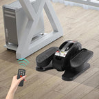 Under Desk Elliptical, 2 in 1 Ellipse Leg Exerciser for Seniors Adults 5Gear Electric Seated Pedal Exerciser W/Anti-Slip Pads Quiet Elliptical Machine with Remote Control for Home