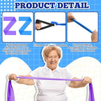 2 Pcs Resistance Band with Handles Chair Exercise Equipment for Seniors Physical Therapy Band Gifts for Elderly Women Rehab, Physical, Grandma, Grandpa