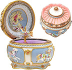 You are My Sunshine Music Box Carousel Horses Unicorn Musical Box with Sankyo 18-Note Wind Up for Kids Girls Christmas Birthday Gifts