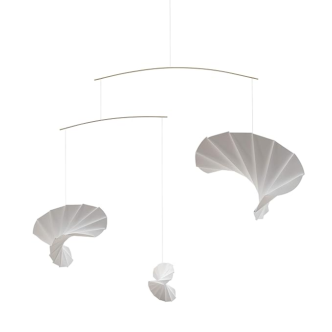 Flensted Mobiles Mobile, Steel Paper Box, White, 60x60 cm