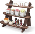 Wooden Display Stand, Tiered Cupcake Stand, 3 Tier Display Stand Riser, Rustic Risers Dessert Table Display Shelf Spice Rack Organizer Holder, Cologne Stand Perfume Organizer Stand