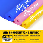 HPYGN 3 Levels Non-Latex Exercise Bands for Physical Therapy & Yoga, Professional Resistance Bands Set for Working Out, Strength Training, Pilates & Rehab, TPE Elastic Stretch Bands for Seniors, Women