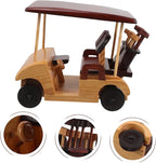 LIOOBO Wooden Vintage Car Model Antique Vehicle Sculpture for Home Decoration Unique Collectible Car Figurine Vintage Desk Accent and Idea