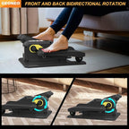 Under Desk Elliptical Machine, Electric Elliptical Exerciser for Senior, Quiet & Small Electric Seated Pedal Exerciser for Home with Display Monitor, Remote Control & 12 Adjustable Speeds