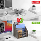YINMIT Magazine Holder, Stepped 3 Tier Magazine Rack Floor, Magazine Storage Basket, Folder Organizer Bin for Magazines,Books,Newspapers,Tablets