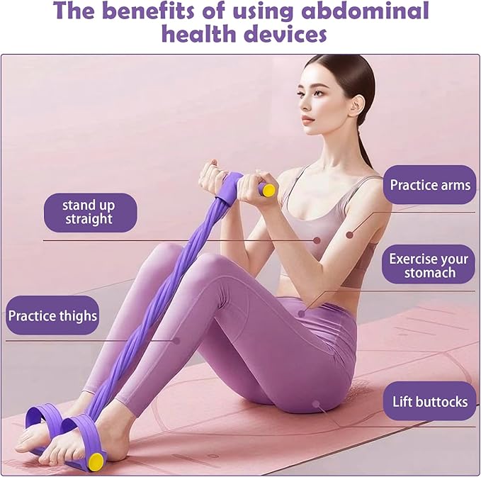 Multifunctional Pedal Resistance Band with Handle,4/6/8 Tubes for All Weights,Upgrade Heavy-Duty TPE Tubes with 300% Stretch for Full Body Workouts.