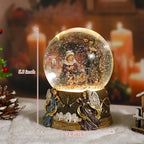 Vipush Christmas Snow Globe - Holy Family Musical Snow Globe with Color Changing Led Lights, Christmas Decorations with Music Box Gifts for Girls Kids, Decorations for Christmas & Birthday