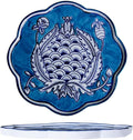Hand-Painted Blue and White Ceramic Plate 6.7 Inch, Floral Chinoiserie Decorative Plate for Shelf Cabinet, Kitchen Dinnerware Dessert Cheese Sushi Snack Dishes, Great Housewarming Gift