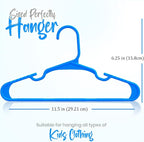 Utopia Home 20 Pack Kids Hangers - 11.5 Inch Plastic Baby Hangers for Closet - Childrens Hanger for Clothes & Infant Hanger for Closet - (Blue)