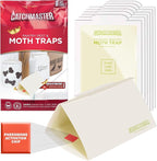 Catchmaster Pantry Pest & Moth Traps 6-Pk, Bug Killer for Kitchen Storage & Pantry Cabinet, Sticky Moth Traps for House, Glue Trap to Protect Pet Food, Kitchen Cabinets Storage