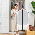 6 Pack Garment Bags 60 * 100cm, 40in PEVA Translucent Garment Covers, Suit Storage Bags, Dress Organizer Bags Used To Protect Shirts, Winter Coats, Jackets