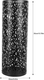 Umbrella Stand Rack for Entryway Metal Hollowed Freestanding Round Umbrella Holder Organizer Bin for Home Hotel Office Decor (Medium)