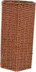 VOSAREA Indoor Umbrella Stand with Rattan Weave Design Plastic Holder for Entryway Cafes Hotels Efficient Umbrella Storage Organizer for Canes and Walking Sticks