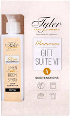 Tyler Candle Company - Diva Glamorous Gift Suite VI - (On Demand Room Spary, Glamorous Wash, Jar Candle, Autoglam)