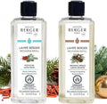 Maison Berger – Duo Holidays Lampe Berger Refill Bundle, 2 Liters (2 x 33.8 fl oz) – Heavenly Spruce & Festive Fir – Odor-Neutralizing Home Fragrance Oils – Seasonal Gift Set – Made in France