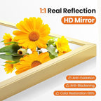 Sweetcrispy 30"x40" Arched Gold Bathroom Mirrors for Wall, Bathroom Mirrors for Over Sink, Metal Framed with HD Shatter-Proof Glass for Entryway, Living Room, Bedroom, Home Decor