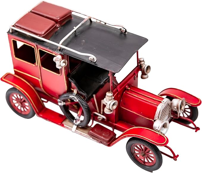 Iron Classic Car Model Collectible Truck, Metal Vintage Rustic Farmhouse Table Top Decor