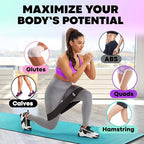 Fabric Resistance Bands for Women & Men – 4 Durable Exercise Bands for Working Out, Non-Slip & Non-Pinching Workout Bands – Multiple Resistance Levels Booty Bands for Legs Butt Glutes Hips Abs & More.