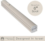 A&S Mezuzot Alumium Mezuzah Case in Silver Shin Design Weatherproof Door Mezuza Judaica Art for Home Blessing (Ivory, 7 Inches)