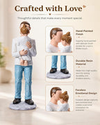 Father and Daughter Figurines, Dad Gifts from Daughter, Best Birthday Dad Gifts, Sculpted Hand Painted Statue, Perfect for Christmas, Thanksgiving, Fathers Day, Anniversary.