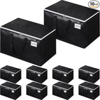 Extra Large Moving Boxes-Moving Bags with Zipper, Carrying Handles and Tag Pocket-Moving Supplies for Space Saving-Totes for Storage - for moving, Storage, Camping and Travel 125L-10 Pack