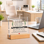 Thank You & Appreciation Gifts Bulk for Coworkers, Friends, Women and Men, Inspirational Gift Ideas, Motivational Desk Decor for Office Home, 4 x 4 Inches, Set of 4