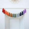 DCJHFJ Boho Tassel Garland Wall Hanging with Wood Beads Colorful Tassel for Kids Room Bedroom Classroom Nursery Dorm Decorations