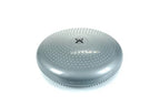 CanDo Inflatable Balance Disc for Balance Training, Proprioception, Strengthening Lower Extremities, Posture, Back Pain, Stress Relief, Restlessness and Anxiety. Silver, 14” Diameter