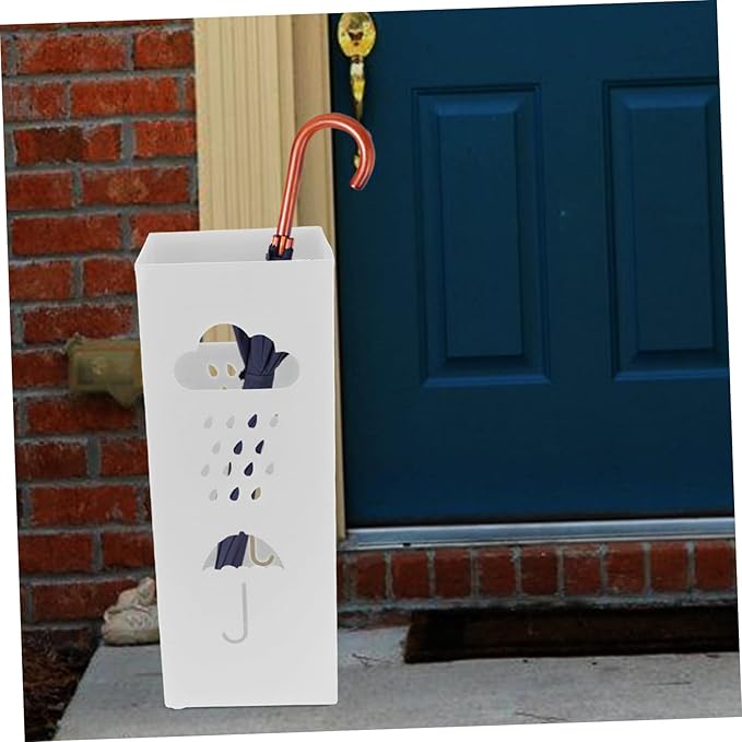 Zerodeko Umbrella Stand Holder: Iron Umbrella Bucket Freestanding Umbrella Rack Barrel Canes Walking Sticks Golf Clubs Organizer for Entryway Porch Indoor