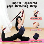 （2Pcs） Numbered Resistance Bands for Glutes & Yoga, Resistance Bands with Handles for Arms,Adjustable Bands for Full Body Stretching Shaping(Red&Purple