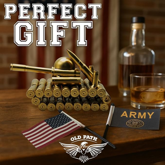 Bullet tank Shell |Man cave decor | Veteran gifts |mens office decor | Military gifts for men |Army gift |desk decor for men| Army stuff|unique gift for gun enthusiast| Military dad| Manly decor