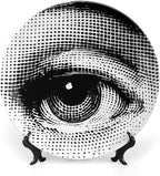 Lina Cavalieri Plate, Wall Decorative Plate, Mysterious Face Plate Wall Hanging Decoration,Including Bracket And Special Spring HooK, (Style-10, 8inch)
