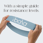 Bala Booty Bands Resistance Bands for Women & Men - Elastic Exercise Bands for Working Out - Wrist, Ankle, Legs & Booty Bands - Workout Resistance Bands for Yoga, Pilates, Strength Training