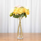 WGVI Quality Thick Weighted Tall Clear Cylinder Glass Vases, 4" W x 14" H, Flower Arrangement Floating Candle Holders Wedding Centerpieces Floral Container Home Decor, Bulk Wholesale, 6 Pcs