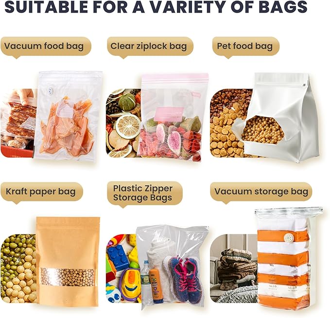 TAILI Plastic Heavy Rolling Slide Clip Seal Grip Air Tight Accessories for Vacuum Storage Space Saver Bags