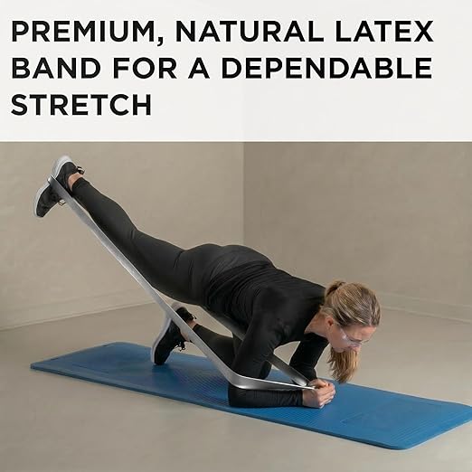 THERABAND Resistance Bands, 6 Yard Roll Professional Latex Elastic Band For Upper & Lower Body, Core Exercise, Physical Therapy, Pilates, Home Workouts, Rehab, Silver, Super Heavy, Level 7