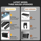 Adoreal Magnetic ABS 6 Standard AR Rack Wall Mount, AR Mag Holder for 5.56 .223 Magazines, Wall Magazine Display, Magnet AR Mag Storage Organizer